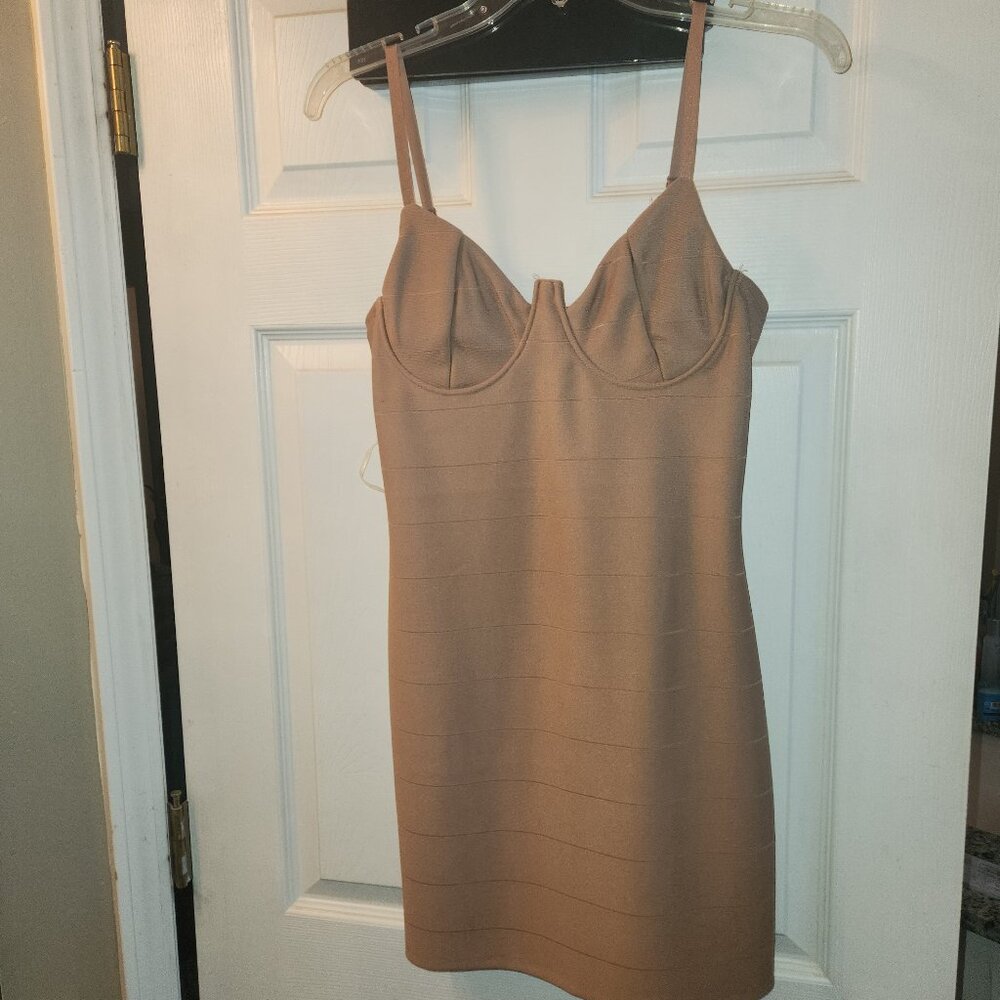 Bandage Dress - Taupe